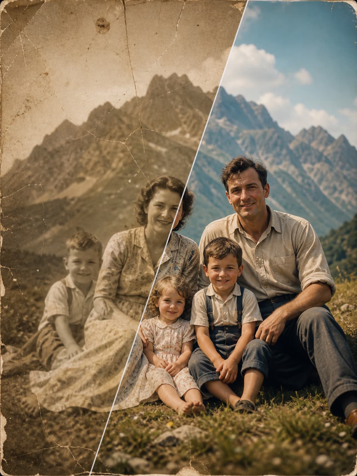 Upscale, sharpen, fix lighting, reduce noise, and restore old photo details.
